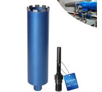 XIIW Couronne de Forage Diamantée Ø 82mm L460 avec SDS-MAX Adaptateur | Foret à Carotter de Carottage Turbo 10mm pour Carotteuse, 1 1/4" UNC, pour Béton Armé Lavé Granit Maçonnerie, Trépan Diamant