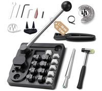 XIIW Outils de Cintrage D'anneaux 31 pièces avec Poignée rallongée de 30 cm | Machine à Plier Les Baguespour avec du nylon meurt 12/14/16/18/20/22mm, Support à bague, outil de mesure pour bagues