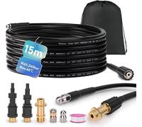 XIIW Tuyau Déboucheur Canalisation 15m Compatible avec K2-K7, LAVOR, BOSCH