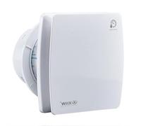 XIIW Ventilateur de salle de bain silencieux Ø 100 mm avec capteur d'humidité, temps de fonctionnement réglable, ventilateur mural avec minuterie et clapet anti-retour [95 m³/h, 12 W, 34 dB] pour