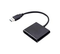 Xiixuuj Adaptateur USB HD pour TV, Adaptateur HD USB pour Moniteur, connecteur 1920 x 1080, Transmission de Signal Plug-and-Play pour TV, Ordinateur de Bureau, Ordinateur Portable