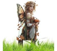 Xiixuuj Figurines de fées, fées du Jardin | Décorations de Pot de de fées de Jardin de fées - Petites Figurines de GNOME de Jardin, Accessoires de Jardin féerique, piquets de Jardin pour la Maison,