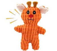 Xiixuuj Jouet couineur pour chien, jouet doux pour chien avec couineur, résistant aux morsures pour le nettoyage des dents, pour stimulation, divertissement, entraînement, récompenses, soulagement de