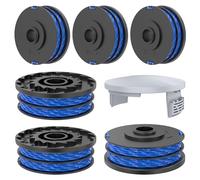 XIJIANG Bobine de fil de rechange pour débroussailleuse, compatible avec Ryobi RLT4027, RLT4125, RLT5027, RLT6030, RLT5127, RLT6130-5132002670 (6 bobines + 1 capuchon) 1,6 mm/8,5 m