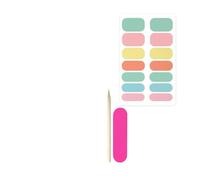 Xijobido Autocollants Pour Vernis À Ongles - Autocollants Manucure Longue Durée | Outil Soin Des Mains Spa Salon Maison Voyage Été Vacances Mariage