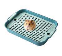 Xijobido Bac à litière pour Petits Animaux de Compagnie - Toilettes Réutilisables pour Animaux De Compagnie - Boîte litière Petits compagnons - Chinchillas Hamsters Hérissons Lapins Nains Furets