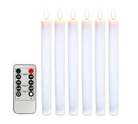 Xijobido Bougies LED Sans Flamme - Bougies Électriques LED Avec Télécommande 10 Touches | Décoration de Table pour Fêtes Halloween Mariage Salle à Manger - Mariage Fêtes Dîner Vacances