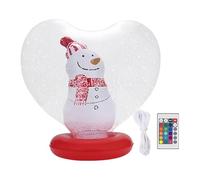 Xijobido Boules de Noël Gonflables | Décorations de Fêtes Lumineuses en Forme de Cœur,Boule Décorative Gonflable avec Figurine à l'Intérieur et Télécommande | pour Extérieur Jardin Piscine