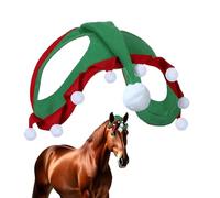 Xijobido Chapeau De Noël Pour Chevaux,Costume de Noël pour Animaux | Casquettes De Parade Pour Chevaux,Pour Les Événements De Saison Festifs Et Équins Des Fêtes, Soirées, Défilés Et Spectacles