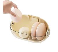 Xijobido Conteneur d'éponge de Maquillage | Boîte de Rangement cosmétique Murale - Étui de séchage et Organisateur d'éponge, vitrine avec Trou de Drainage, Porte-œufs bouffants pour Filles et Femmes