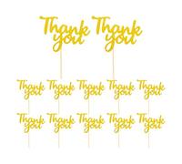 Xijobido Décoration Pour Gâteau Merci,Décorations Pour Gâteaux De Thanksgiving | Lot De 12 Pièces Pour Fêtes De Thanksgiving Célébrations Entre Amis Et Reconnaissance Envers Les Enseignants