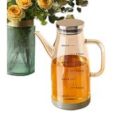 Xijobido Distributeur D Huile De Cuisine,Distributeur d'Huile en Verre à Large Ouverture - Verseur Ménager | Pour Cuisine Maison Cuisson Pâtisserie Salade Barbecue Vinaigre Sauce Soya Condiment