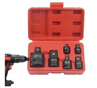 Xijobido Ensemble d'Adaptateurs de Douille,Kit Conversion Réduction Entraînement - Jeu de 6 Adaptateurs de Douille Généraux pour Construction, Électricien, Maintenance, Menuiserie, Garage, Réparation