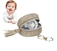 Xijobido Étui porte-tétine personnalisé - Sucette Charm Pod comprend un fermoir pour se fixer facilement à un sac à langer ou à un sac à main,Mesure 3,9 pouces de diamètre et peut contenir 2 sucettes