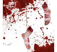 Xijobido Faux Membres du Corps - Membres Cadavre - Accessoires d'halloween pour Jardin Pelouse Porche Maison Hantée Terrasse Rassemblements et Fêtes
