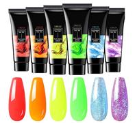 Xijobido Gel Top Coat Brillant pour Ongles | Lampe UV pour Prolongement d'Ongles Filles et Gel de Finition Phosphorescent - Fournitures Et Accessoires Pour Manucure, Vernis D'Extension