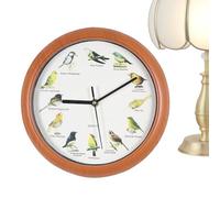 Xijobido Horloge Murale d'oiseau, Horloge de Chant d'oiseau | Horloge rétro de Chant d'oiseau Animal de 10 Pouces avec Son | Horloges à Coucou en Forme d'oiseau, Artisanat décoratif, à Collectionner,