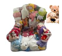 Xijobido Housse De Rangement Imperméable Transparente Pour Peluches,Sac De Rangement Pour Peluches Avec Fermeture Éclair | Organisateur pour Chambre Enfant Coin Détente Salon Canapé Lit au Sol