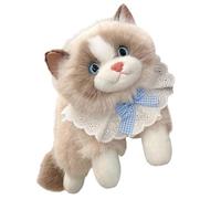 Xijobido Jouets en Peluche - Doudou Décoratif Doux pour Câlins,Jouets Animal en Peluche en Forme De Chat,pour, Adultes, Anniversaire, Halloween, Fête, Voyage, Voiture, Chambre, Canapé, Appartement