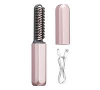 Xijobido Mini Brosse Lissante,Lisseur et Boucleur Portable Rechargeable | Lisseur Sans Fil | Pour Femmes Filles Hommes Voyage Domicile Bureau Trajets Quotidiens