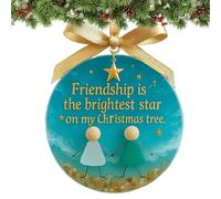 Xijobido Ornements d'Amitié de Noël,Décoration D'intérieur en Céramique Souvenir - Ornements d'art Décoratifs pour Amis Pendant Les Fêtes | pour Thanksgiving Anniversaire Fête Vacances Université