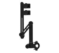 Xijobido Pince de chaise parapluie, porte-parapluie pour poussette | Support d'auvent réglable pour fauteuil roulant - Base détachable montée sur barre de poignée, Double Clips, pince de chaise