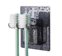 Xijobido Porte-Brosse à Dents adhésif - Support de brossage des Dents Mural - Porte-Brosse à Dents adhésif, Porte-Brosse à Dents Suspendu pour Salle de Bain, Peut contenir 2 brosses à Dents