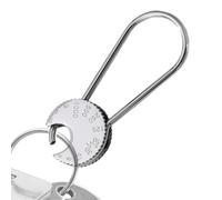 Xijobido Porte-Clés en Acier Inoxydable - Pendentif Clé à Poulie avec Design Numérique - Charme Robuste Tendance, Porte-clés Créatif pour Sac à Dos Équipement Extérieur Étiquette Bagage Sac de Sport