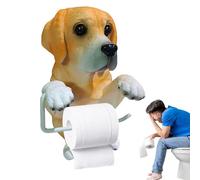 Xijobido Porte-Rouleau de Papier Toilette | Porte-Serviette en Forme d'animal,Support Décoratif Chien Gain De Place pour Cuisine Salle De Bain Petits Espaces Déco Champêtre Maison