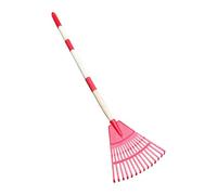 Xijobido Râteau à Feuilles en Éventail 14 Dents - Râteau de Jardinage pour Gazon | Balai en Éventail pour Extérieur Jardin Terrasse Gravier Camping Paysage