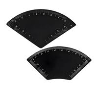 Xijobido Règle à Sourcils - 2 Pièces Outil De Dessin Rapide De Précision Pour Le Façonnage Des Sourcils | Pochoirs de Mesure pour le Design des | Pour Voyage, Transport, Domicile, Maquillage