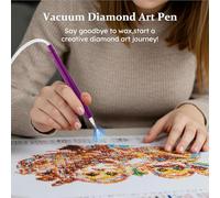 Xijobido Stylo À Strass Art,Stylos Électriques pour Peinture Artistique À Paillettes | Applicateur Automatique pour Création De Bijoux Et Ateliers Créatifs