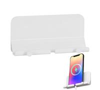 Xijobido Support Mural pour Téléphone - Support De Recharge Téléphone - Étagère De Rangement Adhésif Antidérapant pour Smartphone Salle De Bain Bureau Garage Douche Salon Tablette Meuble