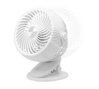 Xijobido Ventilateur Compact avec Pince, Ventilateur de Bureau Portable à Pince Rafraîchissant, Rafraîchisseur d'Air Silencieux USB Rechargeable 5 Vitesses Inclinaison Réglable Portable pour Bureau