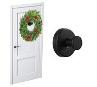 Xikangshun Crochets à Ventouse pour Salle de Bain, Support à Ventouse en Acier Inoxydable 304 Étanche, Crochets à Ventouse Sans Perçage, pour Couronnes sur Verre (Noir, 1)