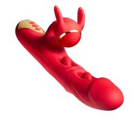 XIKDJ Gode Vibromasseur pour Adulte - Vibromasseurs pour Point G, Jouets Sexuels pour Femmes avec 7 Doubles Battements De Langue Et 10 Vibrations pour Le Clitoris.,A