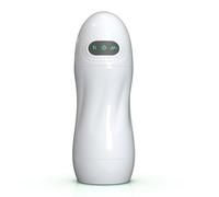 XIKDJ Masturbateur Électrique pour Homme, Jouet Sexuel pour Homme, Mains Libres, pour La Stimulation du Pénis, 9 Succions, 10 Vibrations Et Chauffages.,C