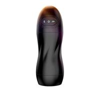 XIKDJ Masturbateur Électrique pour Homme, Jouet Sexuel pour Homme, Mains Libres, pour La Stimulation du Pénis, 9 Succions, 10 Vibrations Et Chauffages.,B