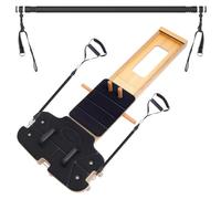 XIKDJ Pilates Reformer Pliable avec Bande De Résistance, Planche Abdominale Multifonction, Entraîneur Portable, Idéal pour Renforcer Tout Le Corps Et Brûler Les Graisses