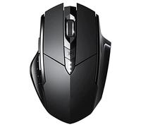 XIKDJ Souris Bluetooth, Souris Bluetooth Rechargeable Silencieuse sans Fil, Tri-Mode, Souris Portable Ergonomique 1600 DPI pour Ordinateur Portable PC, Windows Mac OS,Noir