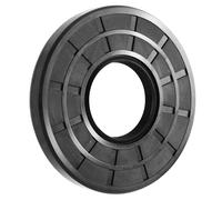 XiKe 1 joint d'huile, joint de lèvre, TC 70 mm x 130 mm x 12 mm, joint d'arbre d'huile à double lèvre avec ressort en caoutchouc nitrile, conçu pour axe de roulement, noir