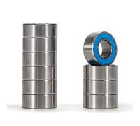 XiKe 10x MR105-2RS 5x10x4mm Roulements Miniatures, Acier 100Cr6, Joints Caoutchouc Double Face - pour Moteur, Électroménager, Imprimante 3D.