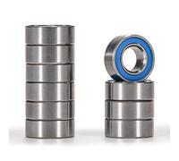 XiKe 10x MR84-2RS 4x8x3mm Roulements Miniatures, Acier 100Cr6, Joints Caoutchouc Double Face - pour Moteur, Électroménager, Imprimante 3D.