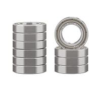 XiKe 10x Roulement à billes 6800ZZ 10x19x5mm en acier 100Cr6