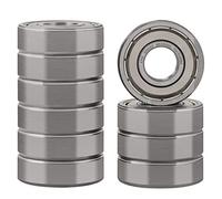 XiKe 10x Roulements à billes 6000ZZ 10x26x8mm - Acier 100Cr6 - Double joint métallique - Pré-lubrifié