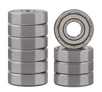 XiKe 10x Roulements à billes 6001ZZ 12x28x8mm - Acier 100Cr6 - Double joint métallique - Pré-lubrifié