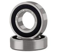 XiKe 2 Pièces 6002-2RS Roulements à billes à double étanchéité 15x32x9mm Acier au chrome et Pré-lubrifié, 6002RS Roulements à billes à gorge profonde.