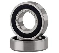 XiKe 2 Pièces 6003-2RS Roulements à billes à double étanchéité 17x35x10mm Acier au chrome et Pré-lubrifié, 6003RS Roulements à billes à gorge profonde.