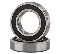 XiKe 2 Pièces 6005-2RS Roulements à billes à double étanchéité 25x47x12mm Acier au chrome et Pré-lubrifié, 6005RS Roulements à billes à gorge profonde.