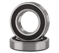 XiKe 2 Pièces 6007-2RS Roulements à billes à double étanchéité 35x62x14mm Acier au chrome et Pré-lubrifié, 6007RS Roulements à billes à gorge profonde.